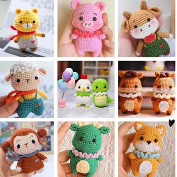 🧵 Zodiac Spirit Companions Crochet Kit – 12 Keychain-Sized kits 1