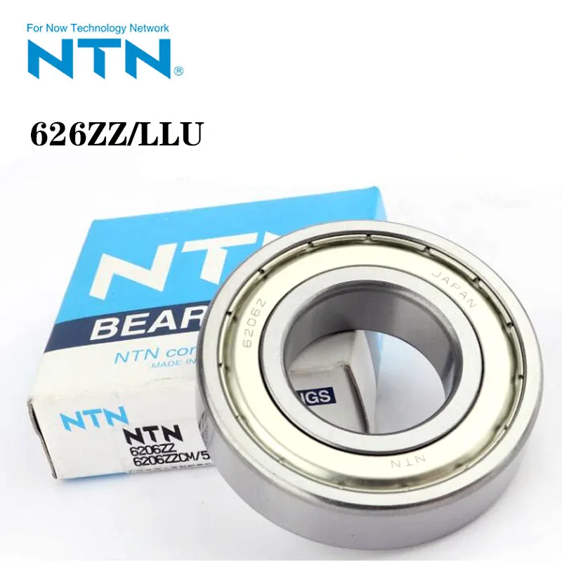 NTN Japan Original Import 10Pcs 626ZZ 626LLU 6*19*6mm Deep Groove Ball Bearing ABEC-9 High Precision Speed Metal Rubber Bearings