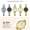 CURREN-Elegant Dress Watch for Women, Luxurious and Exquisite, 28mm Dial with Shinning Rhinestone, Quartz Wristwatch, New 5