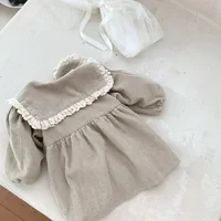 Mädchen Cord Kleid mit Weißem Kragen – Bild 3