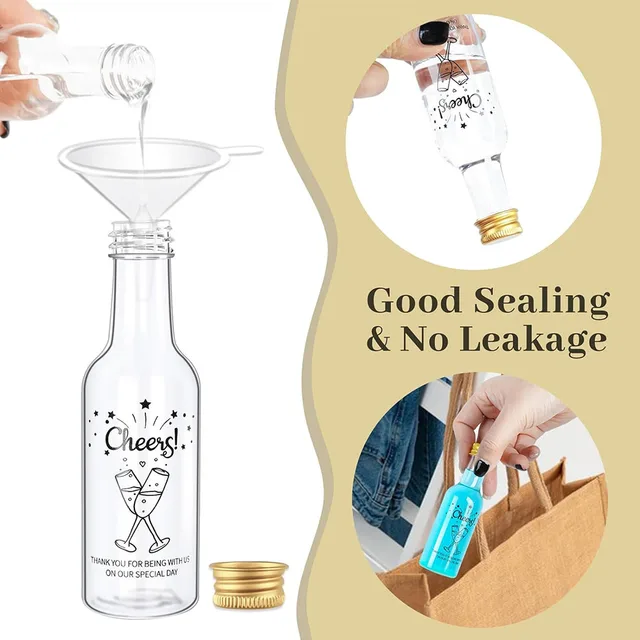 Set 20 Bottigliette Vetro 50ml Con Tappo A Vite - Per Liquori Fatti In Casa, Regali E Matrimoni - Foto 12