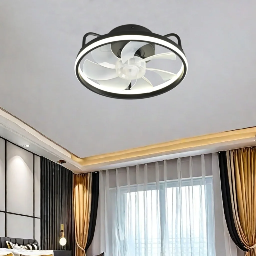 LED Ceiling Fan Lights led ceiling fan lights DC Motor 6 Speed ​​Timer Remote Control