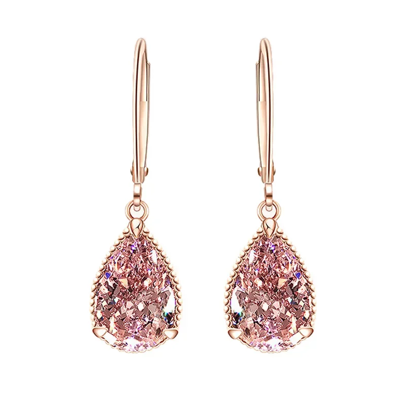 

Серьги-подвески из серебра 925 пробы с бриллиантами 4 карата