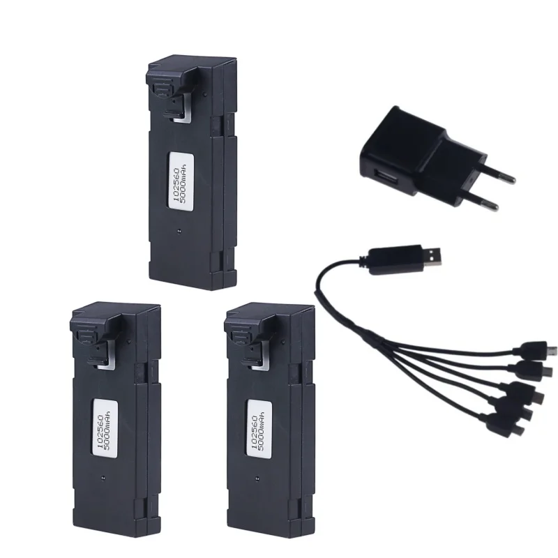 Sd7c2a94424a848c298271a20d3d64ff2Y 3.7V 5000Mah RC Drone Battery Accessory For E88 E88PRO E99 Ls-E525 E525 PRO Mini Uav Drone Battery Special Rc Part 1/2/3/5/10Pcs