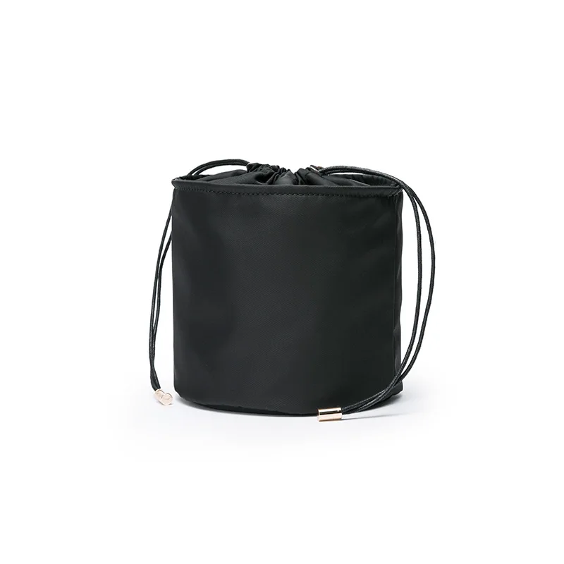 Nylon Barrel Shaped Men Insert Organizer Bag Bucket Inner Bag Women Cosmetics Storage Pouch Makeup Bag For Cosmetic Liner Purse