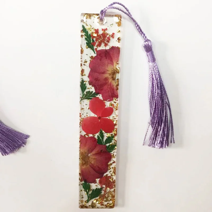 Art Bookmarks, Clear Page Bookmark Making Kit Waterproof DIY Handcrafted  With Tassel For Holiday Gifts For DIY 