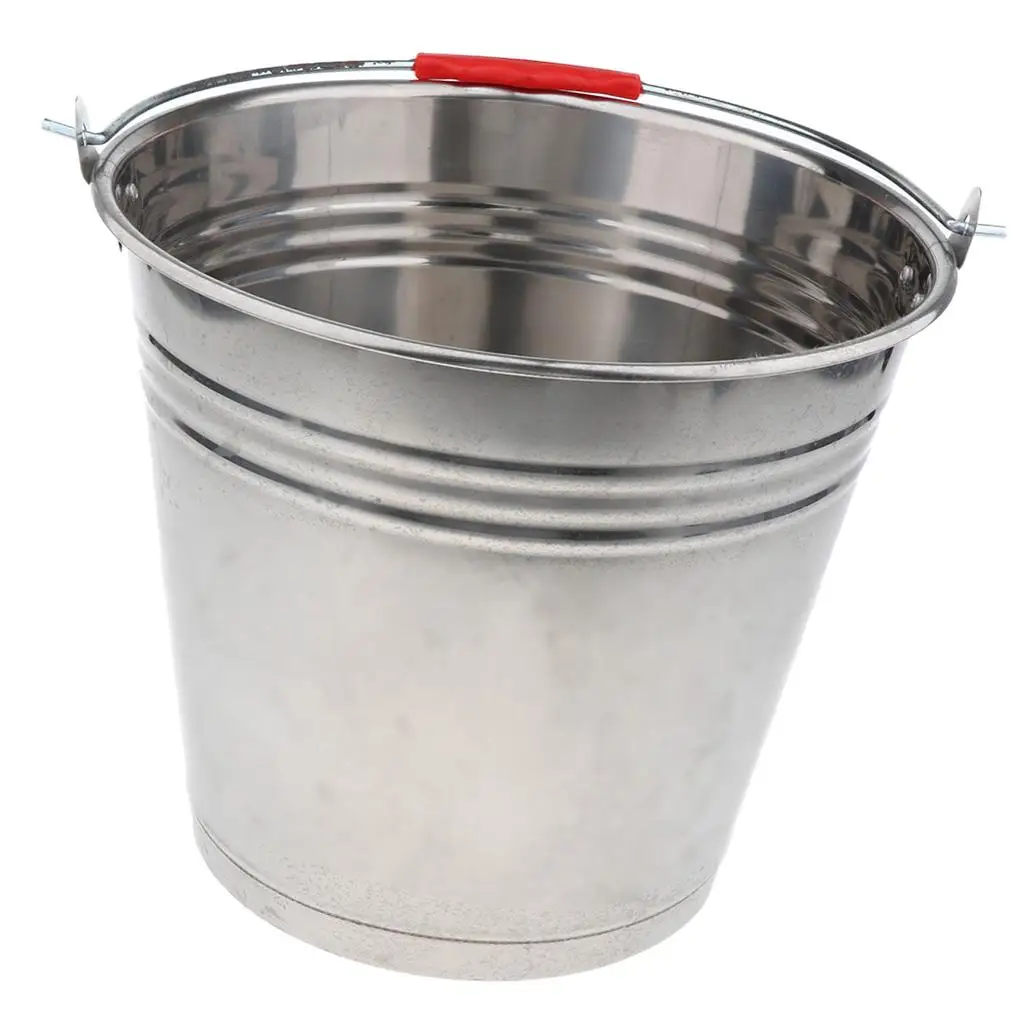 10L Stainless Steel Bucket Ice Bucket Ice Cube Tray Ice Bucket Champagne