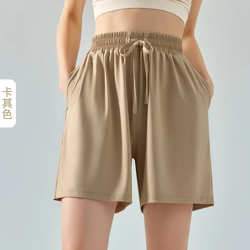 

AI New Women's Yoga Shorts Versatile Loose Outdoor Running Breathable Sports