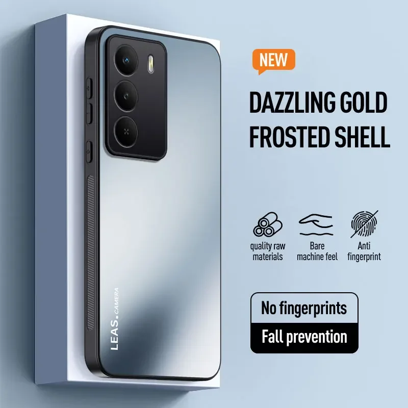 Luxury Frosted Dazzling Gold Shockproof Silicone Hard Phone Case