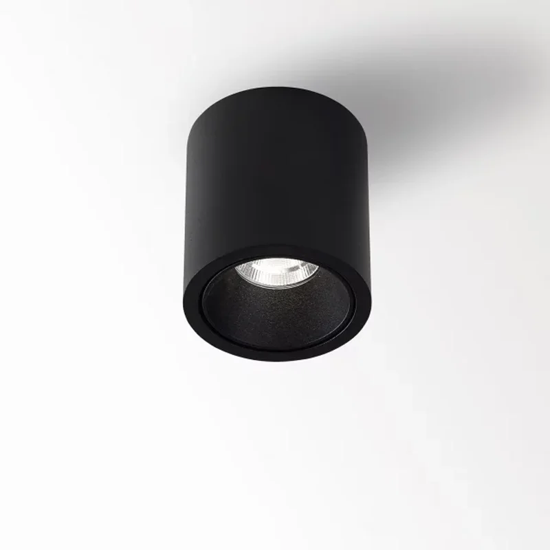 Modern 15W Surface Mount Black Downlight Flush Ceiling Mount - 1