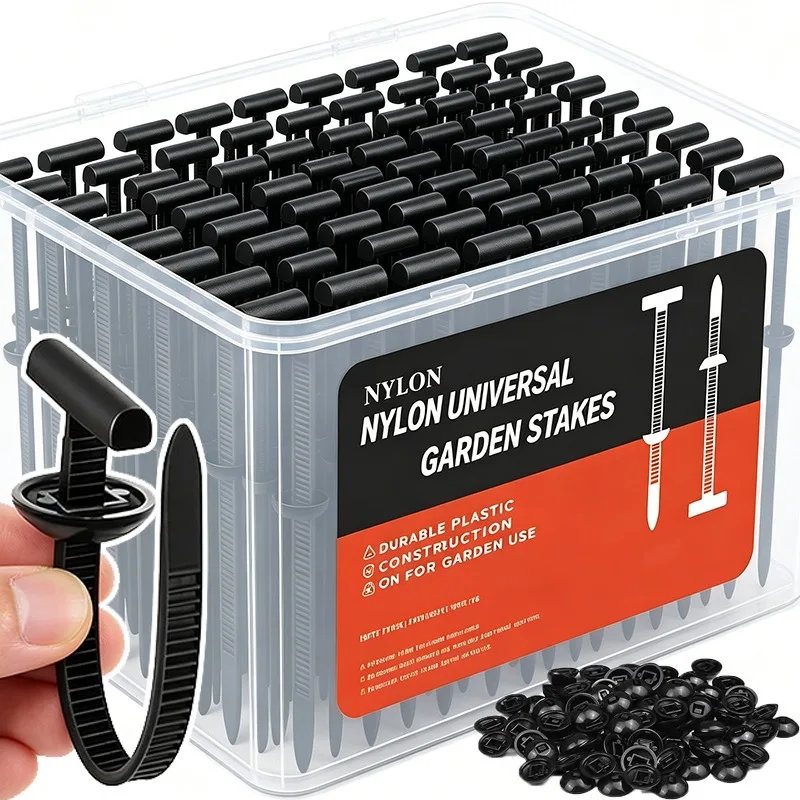 Heavy Duty Zip Ties with Buckles Self-locking Nylon Cable Tie Replaceable Auto Fixed Screw Fasteners Car Repair Fastening Straps