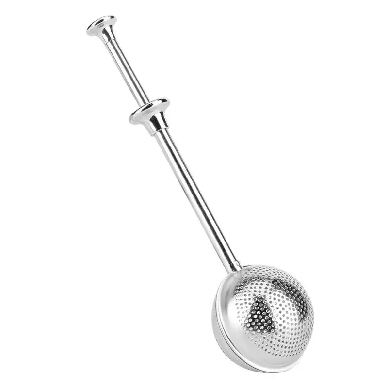 

Long Handle Tea Infuser Stainless Steel Round Tea Strainer Retractable Tea Filter Strainer Tea Accessories
