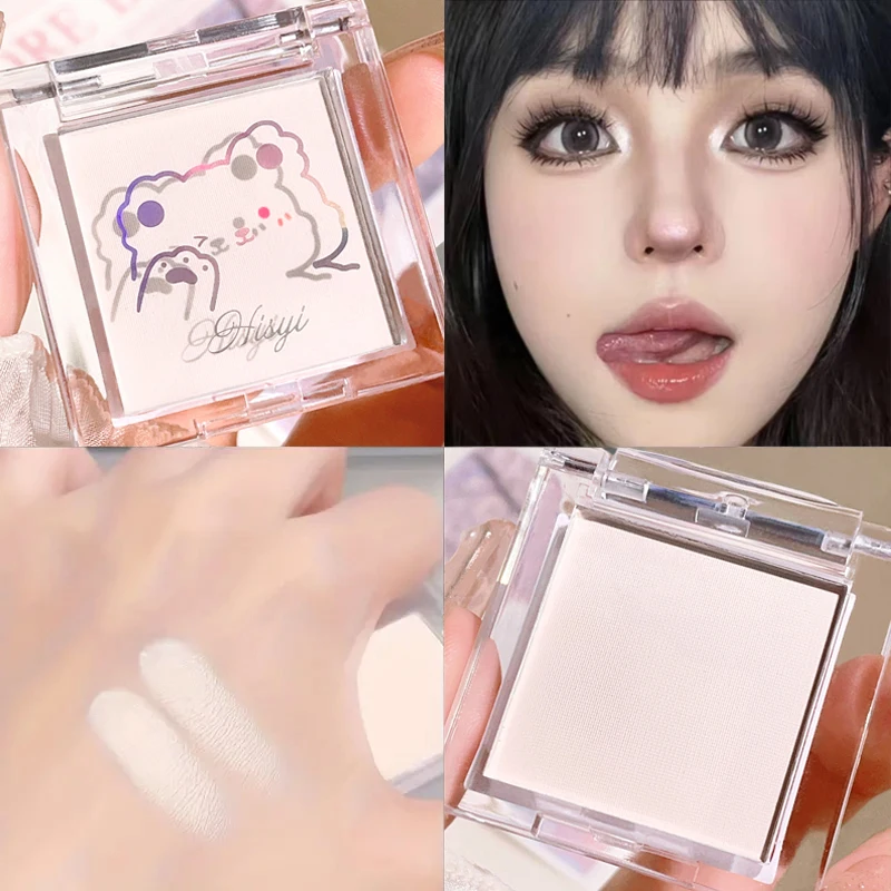 Monochrome matte highlighter eyeshadow board powdery and durable, naturally brightening eye dopamine Korean eyeshadow 2
