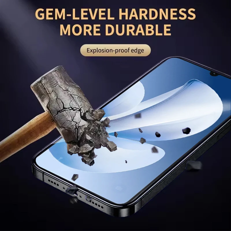 Premium Black Tempered Glass Screen Protector (1-4 Pack)