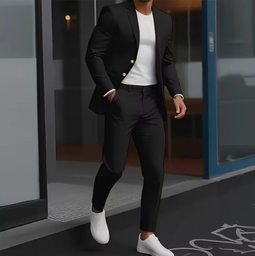 Traje formal para hombre, esmoquin para novio de boda, ropa de