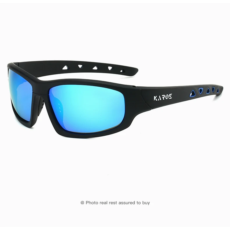 Polarisierte Sport-Sonnenbrille mit rutschfesten Nasenpads und sicherer Passform für Tennis, Fußball und andere dynamische Sportarten für Männer und Frauen – Detail 16