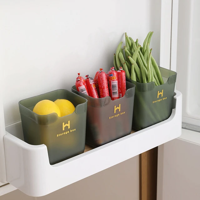 Refrigerator Organizer Side Door Storage Boxs Food Fresh Fridge Organizer  For Pantry Organization Small Organizer For Kitchen - AliExpress