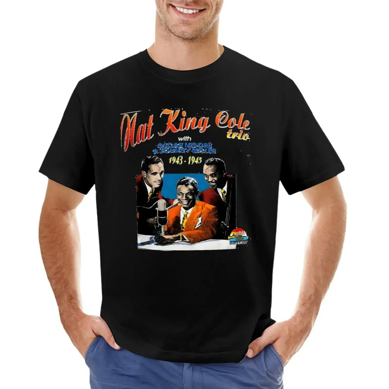 Nat King Cole Nathaniel Adams Coles American Singer Jazz Plist The King Cole Trio Vintage Classic T-Shirt