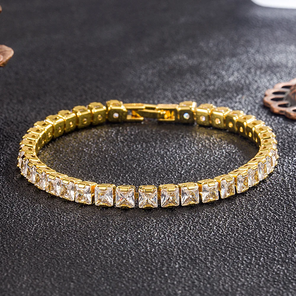 Bracelet Argent Tennis Unisexe MM 3 Massif Zircons CM 16/18/20 Exploit
