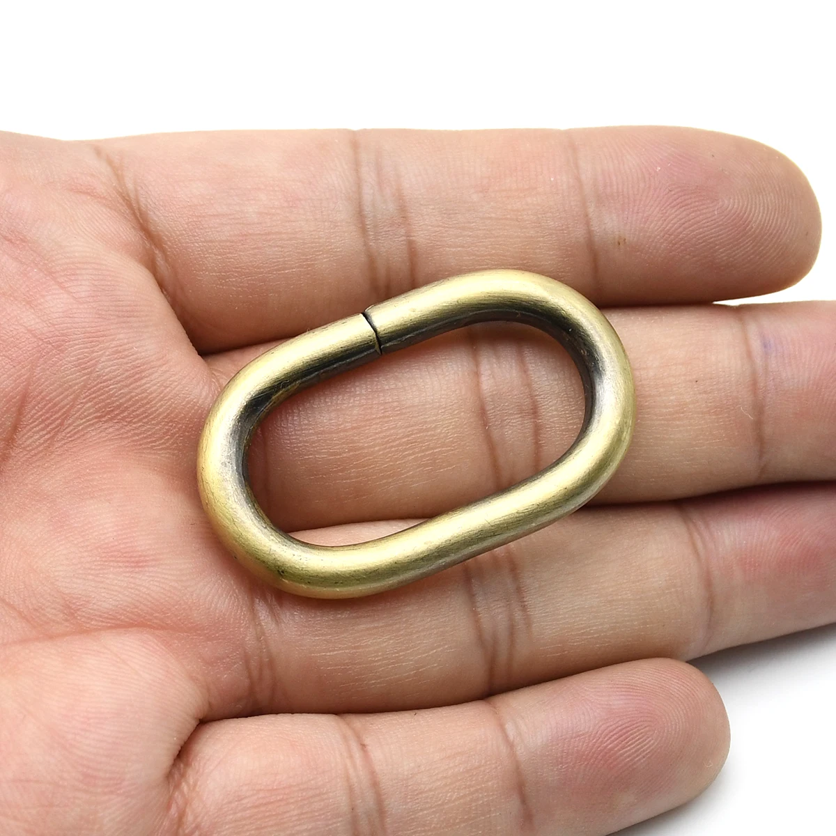 Uxcell 6-Pack Metal Oval Rings - Zinc Alloy Buckles For DIY Bag Straps & Leather Crafts