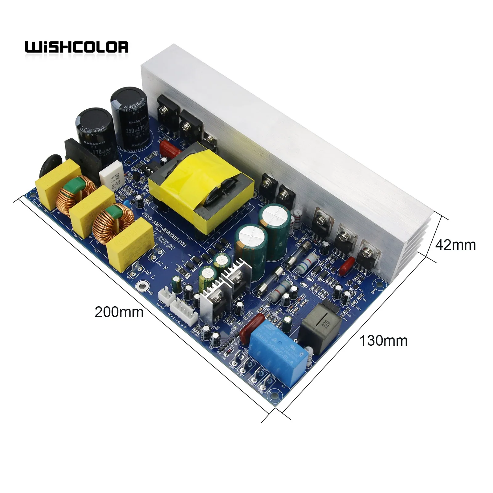 위시컬러 피크 1000W 클래스 D 파워 앰프 보드 모노 파워 앰프 보드 (스위칭 전원 공급 장치 포함)