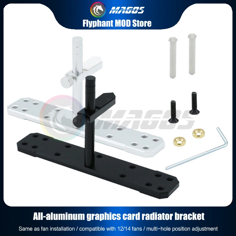 Supporto Per Scheda Grafica In Alluminio Pieno Staffa Gpu Per Armadio Rtx 4080 4090 Seaview Room, Montaggio Ventola Inferiore