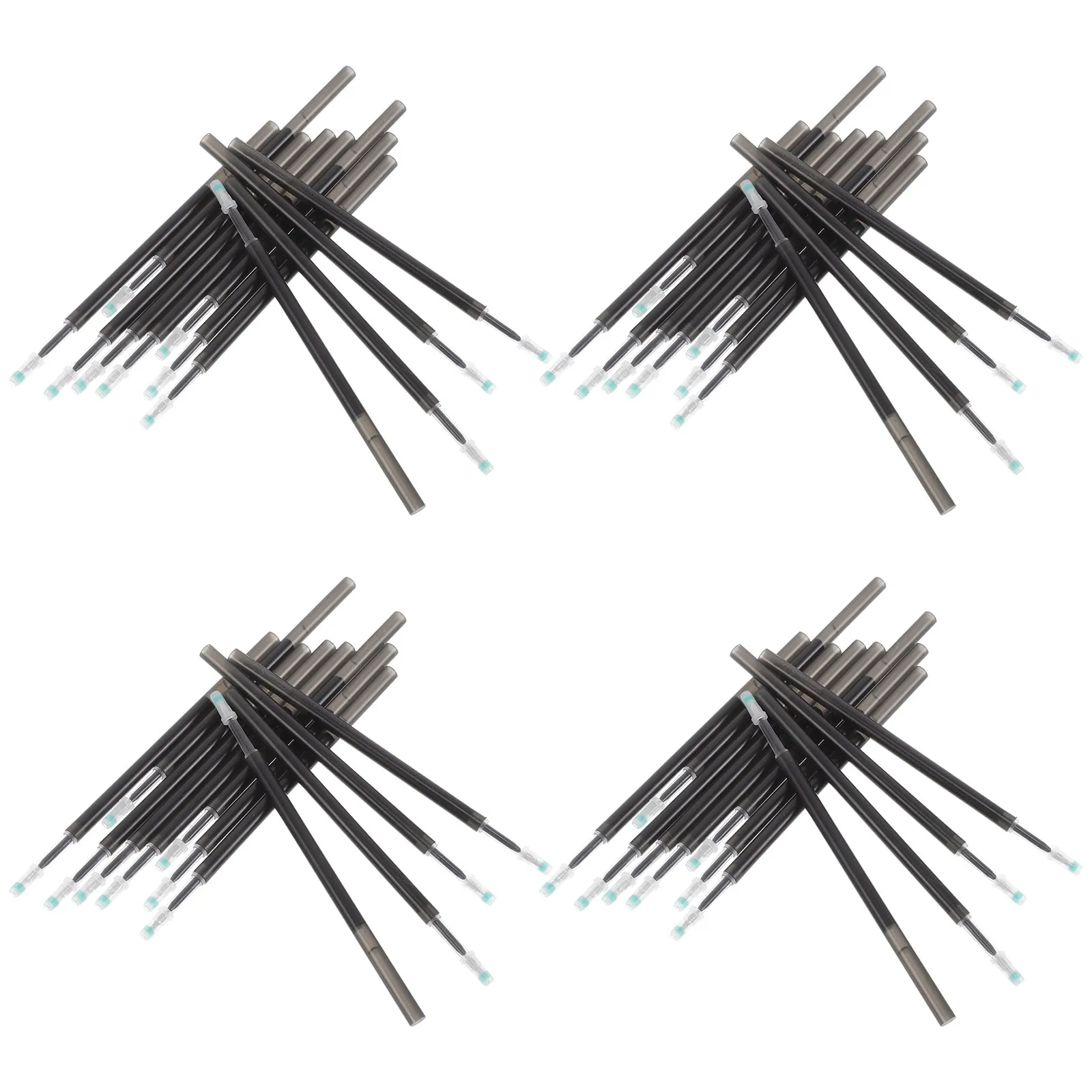 100Pcs 지울 수있는 펜 리필 0.5mm 부드러운 젤 잉크 열 지울 수있는 노트 펜 리필 세트 학생용 대량 사무용품