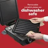 4-in-1 Indoor Grill & Electric Griddle Combo with Bacon Cooker, Opens Flat to Double Cooking Surface, Removable Nonstick Plates 6