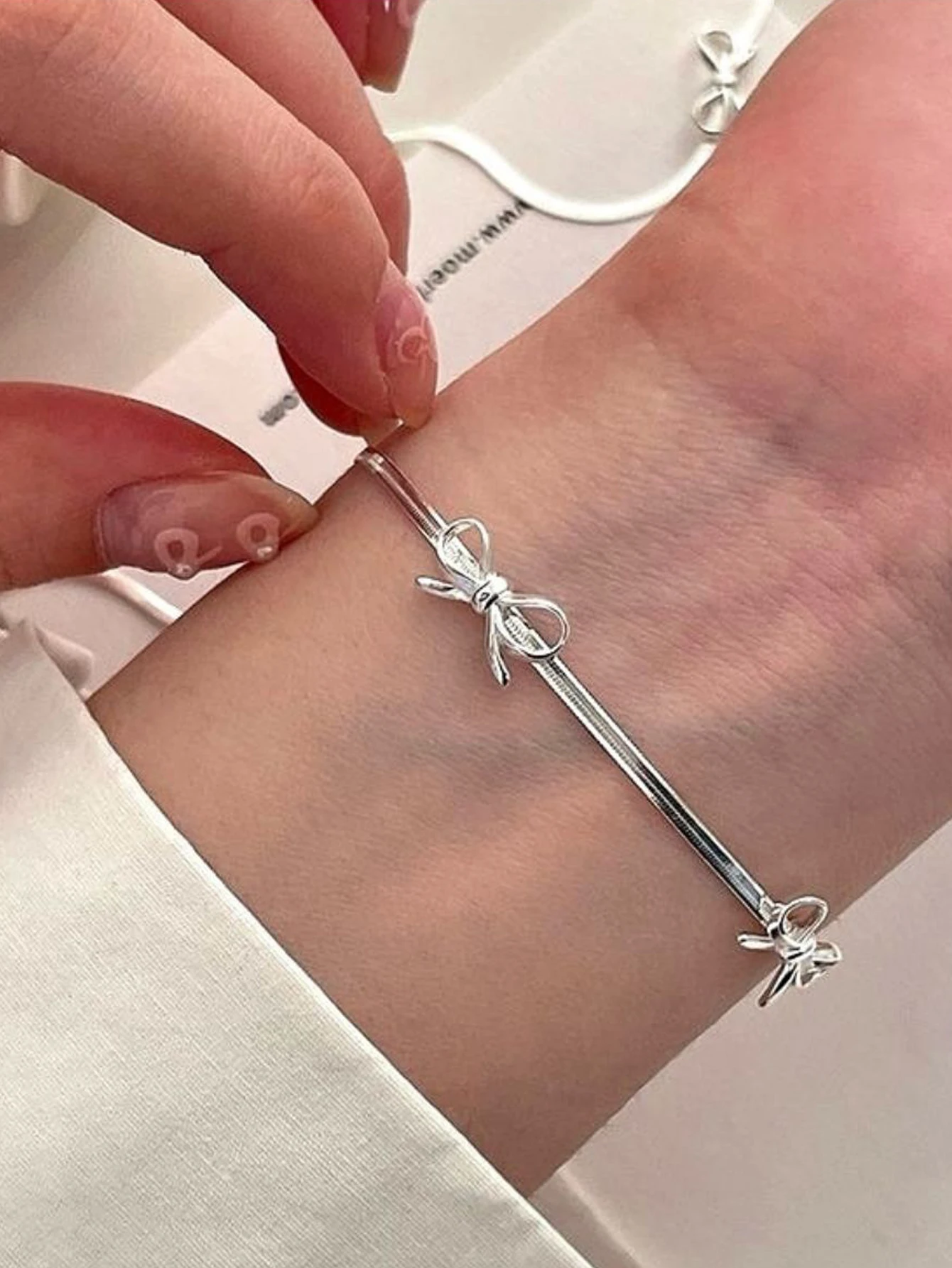Simple Sweet Bow Bracelets for Women