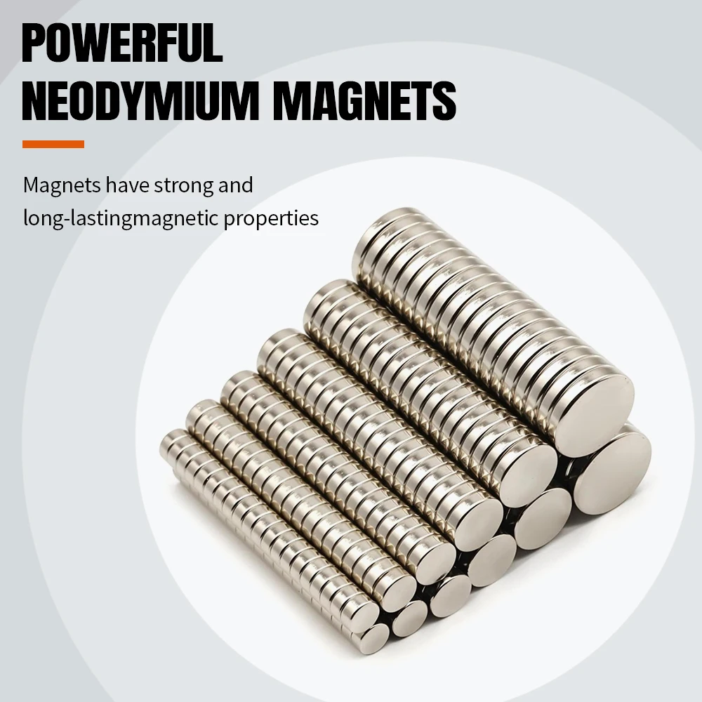 Runder superstarker Neodym-Magnet, leistungsstarke Magnete, N35, kleiner Permanentmagnet, NdfeB-Kühlschrank, DIY, 3 x 3, 6 x 3, 10 x 3, 15 x 3, 20 x 3 – Detail 2