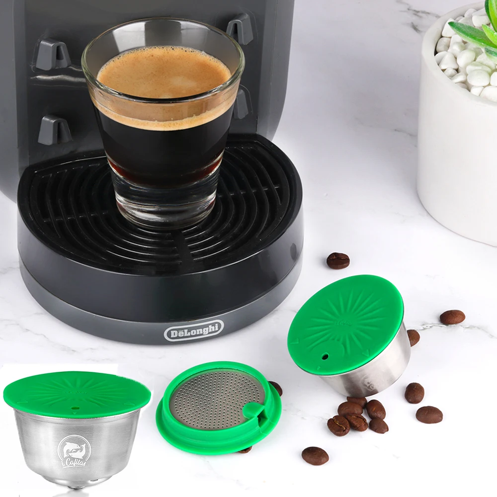 Icafilas Capsula Di Caffè Crema Ricaricabile In Acciaio Inossidabile Per Nescafe Dolce Gusto Filtri Riutilizzabili Ecologici Per Mini Me