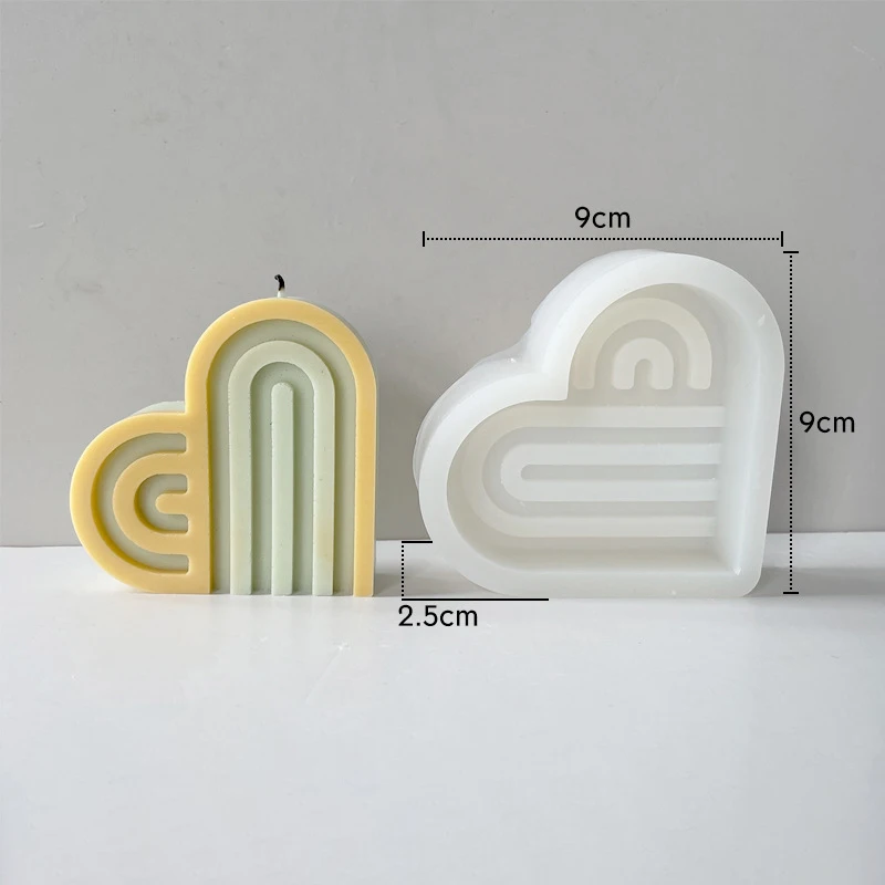 LOVE'N LV0129C Handmade Candle Mould Geometric Arch N-shaped