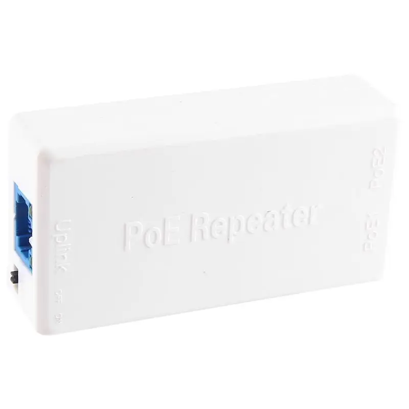 2 포트 POE 리피터 10/100Mbps 1:2 Poe 연장기(IEEE802.3Af/At 48V 포함) Poe 스위치 NVR IP 카메라 AP 부품용