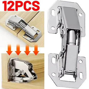 3inch Cabinet Hinge No-Drilling Hole Cupboard Door Hydraulic Hinges Multi Purpose Soft Close Furniture Hardware Easy To Install