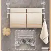 Double-rod Suction Cup Towel Rack For Home Bathroom Towel Storage With Hook For Wet And Dry Towel Dual-use Bathroom Storage 4