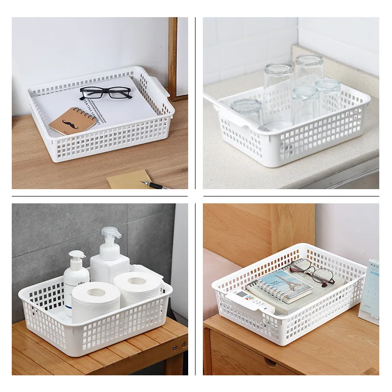 Plastic Storage Basket Desktop Storage Box For Toy Cosmetic Stationery