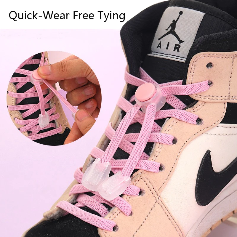 Factory Custom Sneaker Elastic Shoelaces Lazy Silicone No Tie