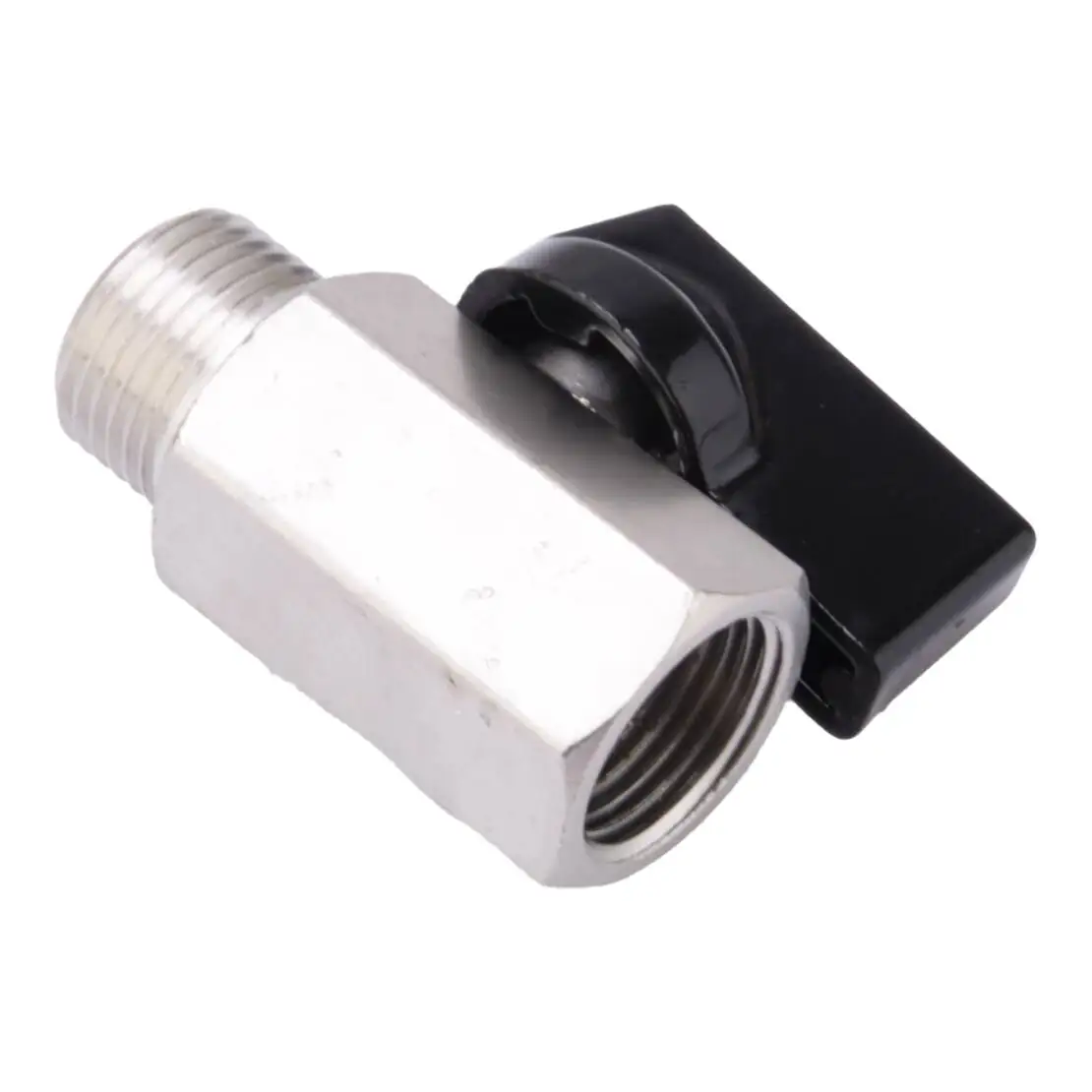 1/4'' Carbon Steel Male To Female Mini Ball Shut-Off Switch Valve