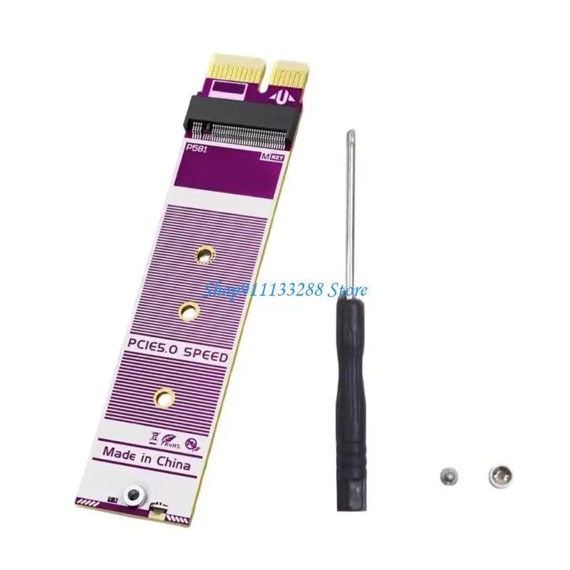 G88D PCIE 5.0 X1-M.2 어댑터 카드 NVME 확장 M 키 인터페이스 M.2 지원 2280/2242/2230 빠른 설치