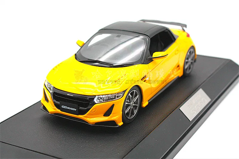 

Hobby Japan 1/18 For Honda S660 Mugen Diecast Model Car Yellow Gifts Display Ornaments Collection