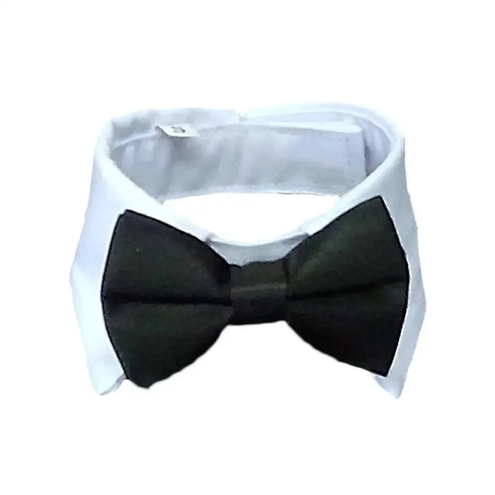 bow tie pet dogs cat costume gentleman suit tuxedo formal party wedding apparel jacket clothes for small dog s xxl Adjustable Pets Dog Cat Bow Tie Pet Costume Necktie Collar for Small Dogs Puppy Grooming Accessories