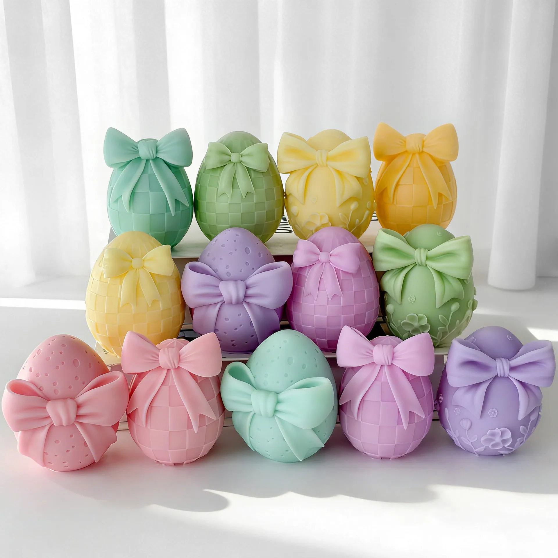3D Bow Easter Egg Mold 3