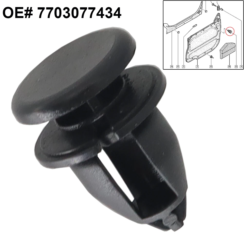 Opel Vauxhall Vivaro Renault Trafic Clio Kangoo 자동차 사이드 도어 인테리어 트림 클립 리테이너 패스너 자동차 교체 용 20X
