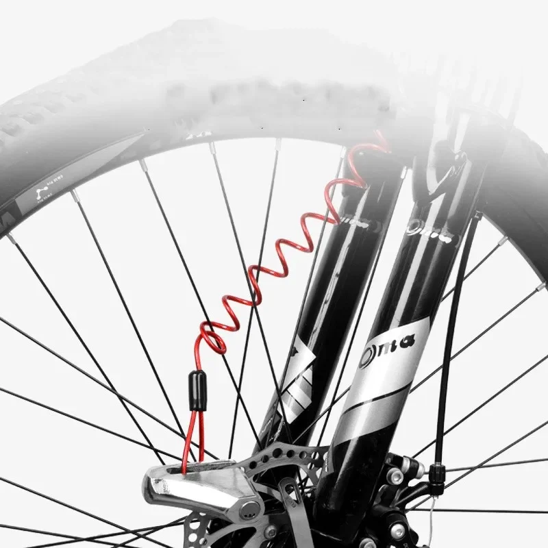 Motorcycle Disc Lock 120cm Alarm Disc Lock Security Anti Thief Motorbike Motorcycle Wheel Disc Brake alarm lock & bag and Reminder Spring Cable