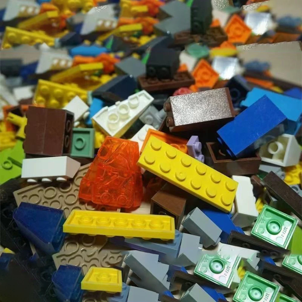 Random parts Assembles Particles Dots Thin Figures Bricks For Building Blocks Parts DIY Educational Creative Size Compatible