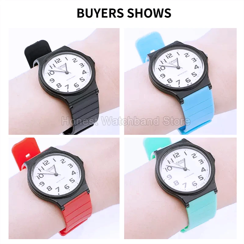Sleek Black Minimalist Resin Watch Band - 16mm, Seamless Comfort