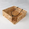 Water Hyacinth Napkin Holder with Weighted Arm Woven Servilletero For Table Wicker Napkin Baskets For Cocktail Paper Napkins 2