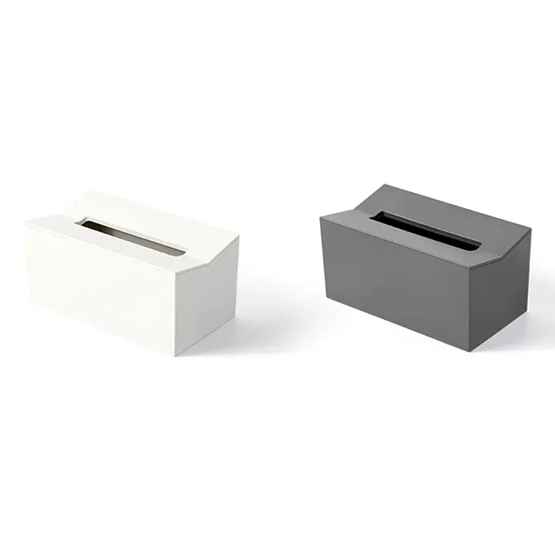 Kitchen Tissue Box Cover Napkin Holder for Paper Towels Box for Napkins Tissue Dispenser Wall Mounted Container for Wipes 6