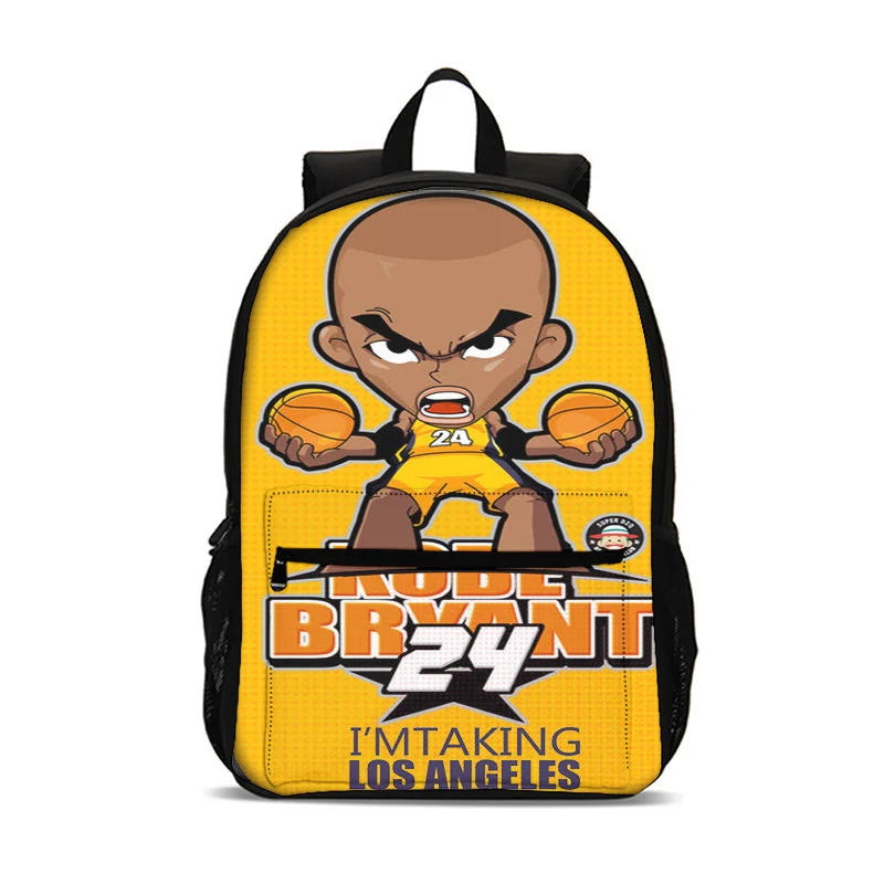 

Caricature Large School Basketball Schoolbag Student Capacity Backpack Tote Bag Children's Men Travel Teens Mochilas Bolsas Y2k