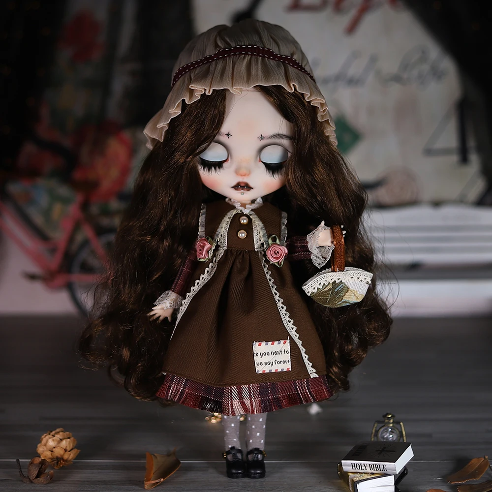 ICY DBS ブライス 1/6 人形 手描きセット 二重まぶた 長いまつげ 眠